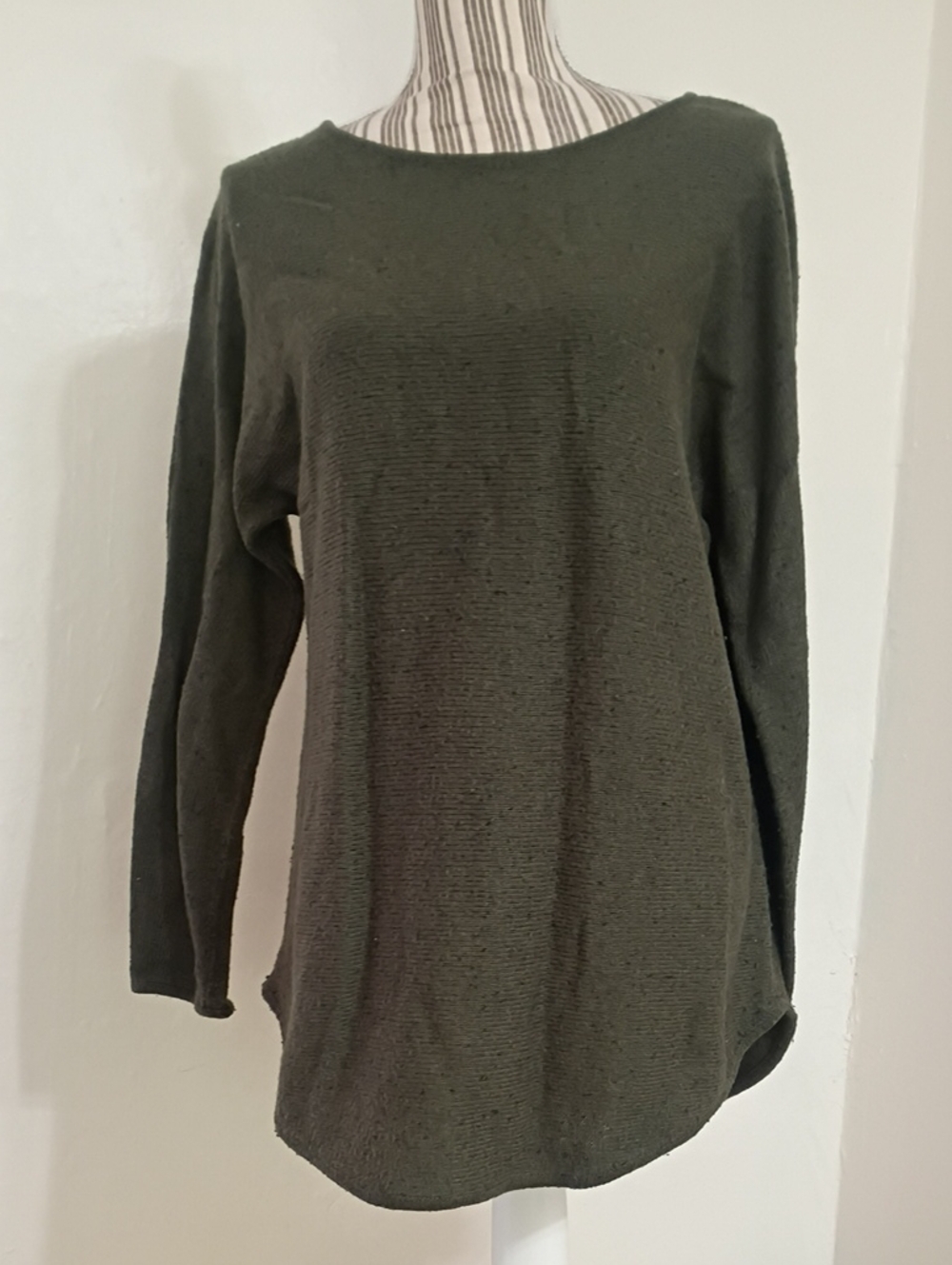 Michael Michael Kors Green Boat Neck Sweater Size M